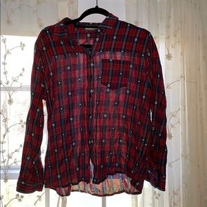 Boutique Red and Blue Flannel